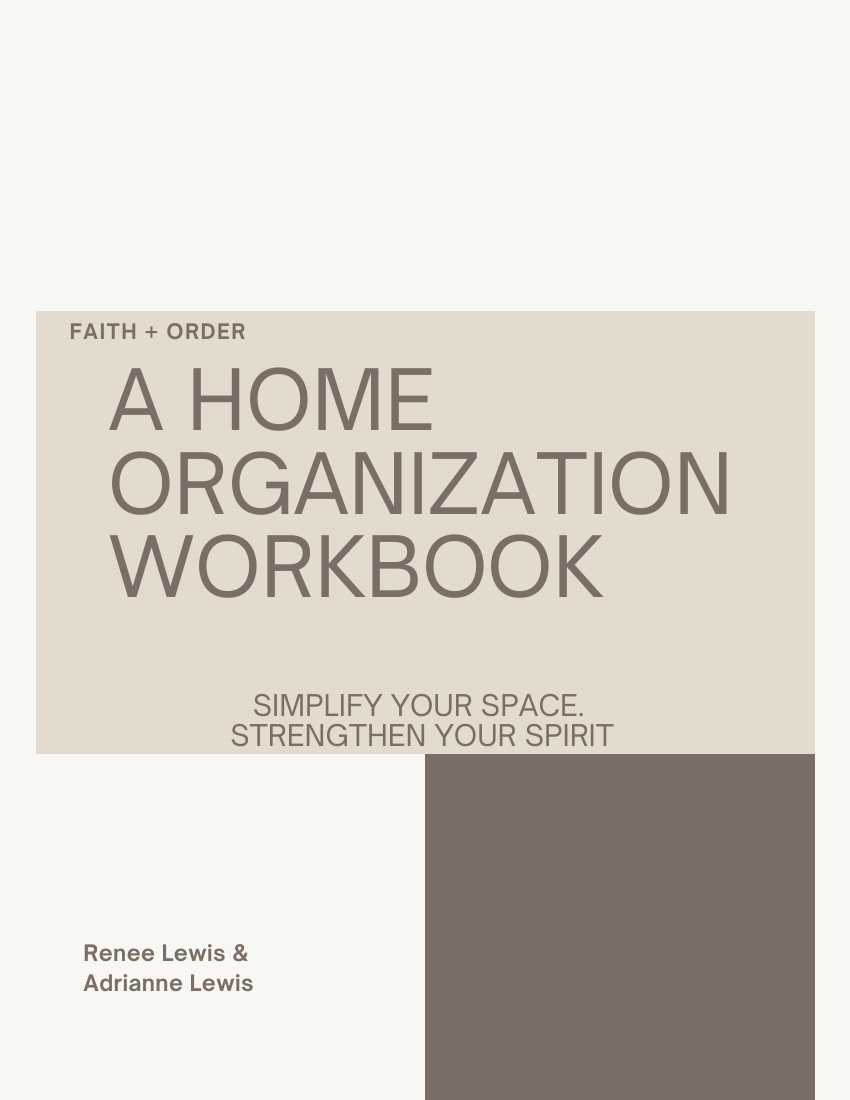 Cover of A Home Organization Workbook
